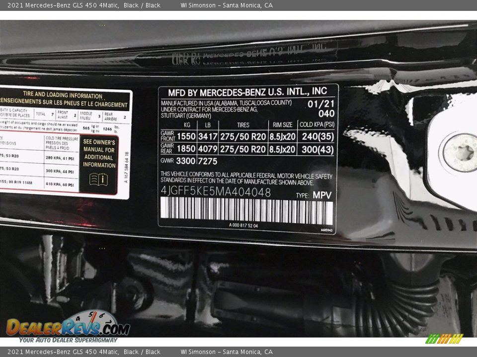 2021 Mercedes-Benz GLS 450 4Matic Black / Black Photo #12