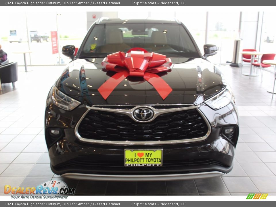 2021 Toyota Highlander Platinum Opulent Amber / Glazed Caramel Photo #3