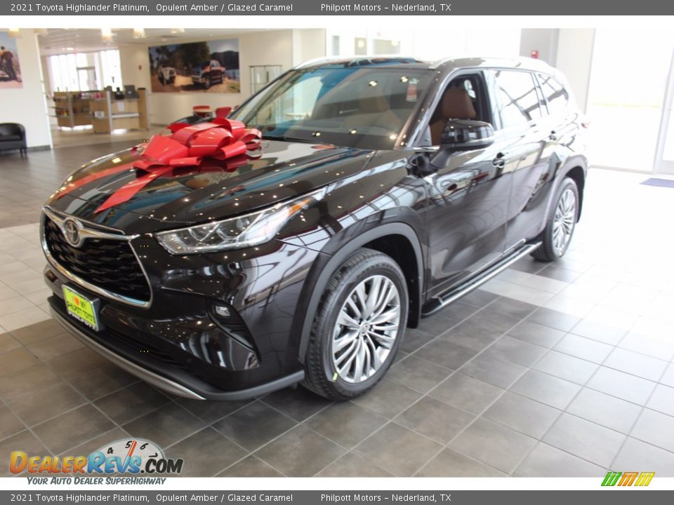 2021 Toyota Highlander Platinum Opulent Amber / Glazed Caramel Photo #4