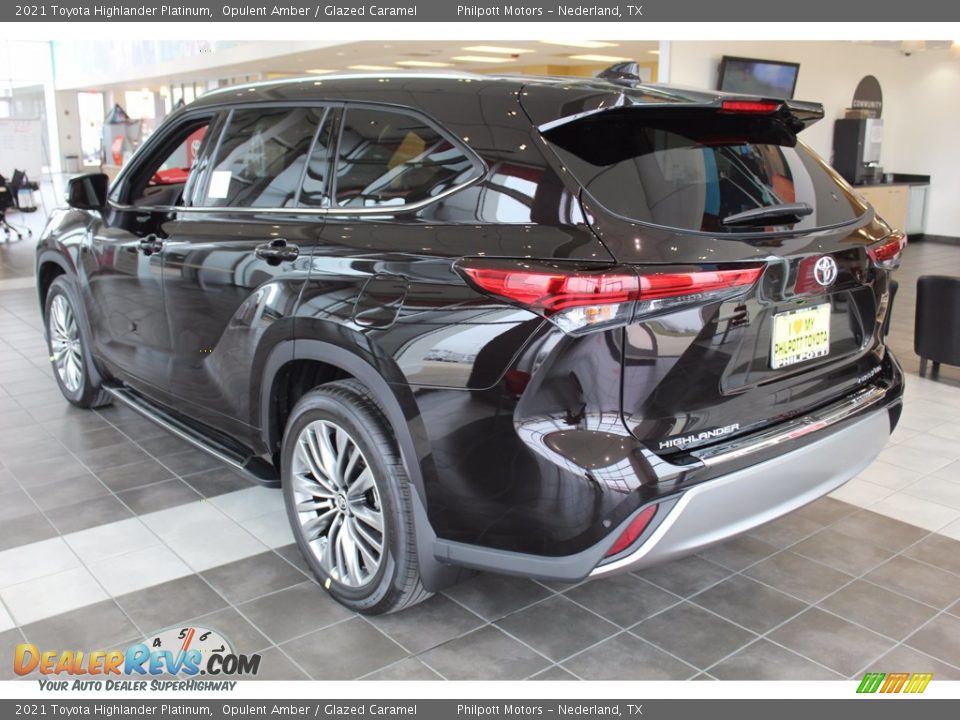 2021 Toyota Highlander Platinum Opulent Amber / Glazed Caramel Photo #6
