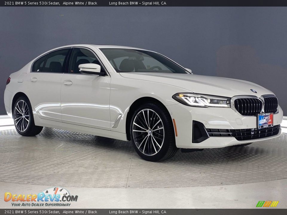 2021 BMW 5 Series 530i Sedan Alpine White / Black Photo #1