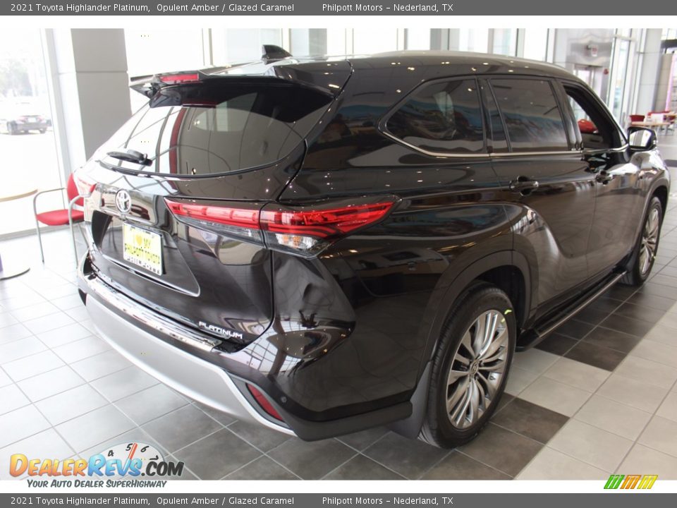 2021 Toyota Highlander Platinum Opulent Amber / Glazed Caramel Photo #8