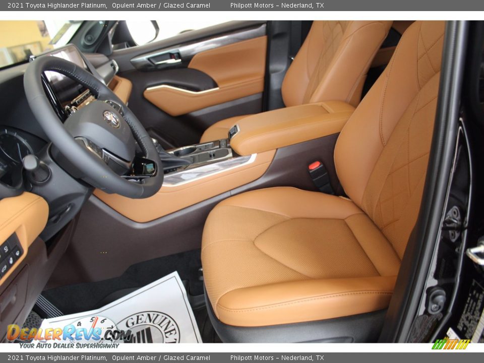 2021 Toyota Highlander Platinum Opulent Amber / Glazed Caramel Photo #10