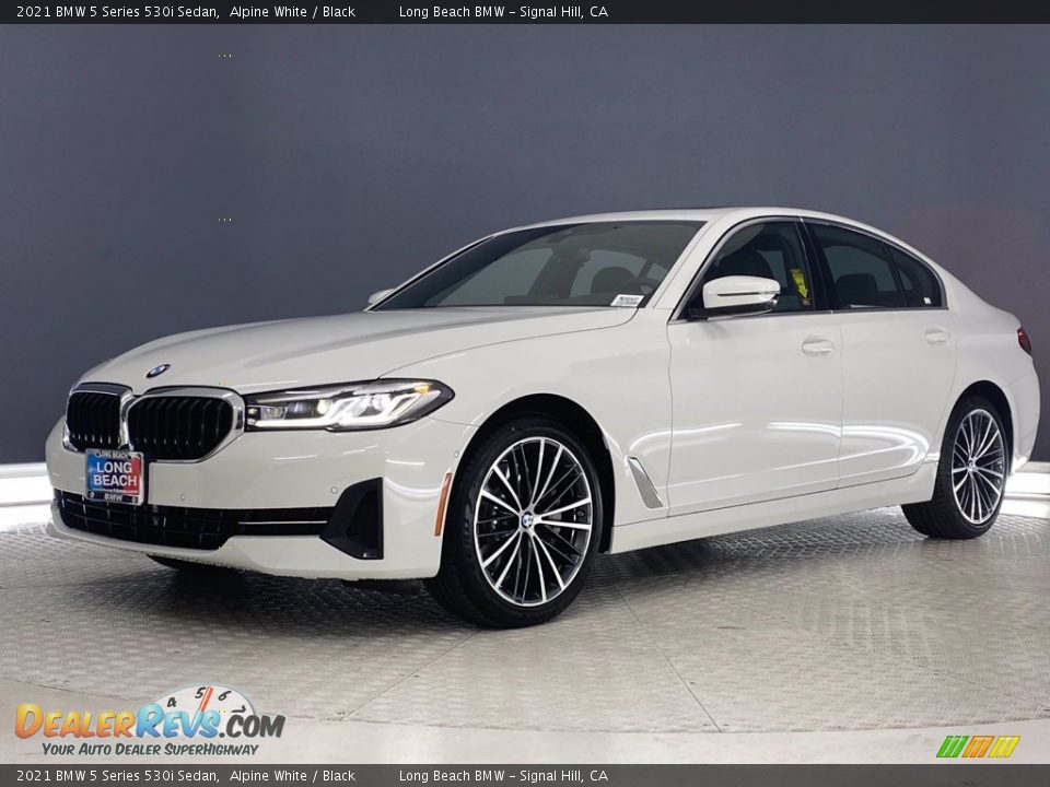 2021 BMW 5 Series 530i Sedan Alpine White / Black Photo #5