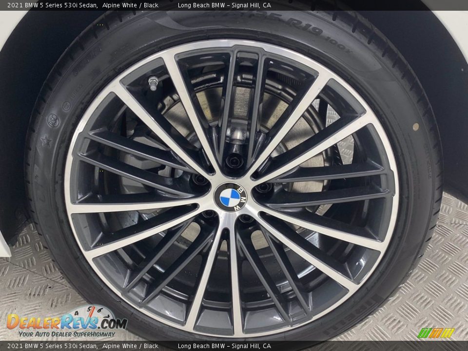 2021 BMW 5 Series 530i Sedan Alpine White / Black Photo #10