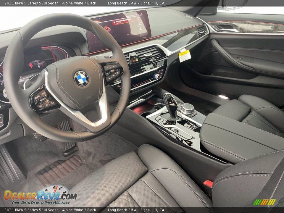 2021 BMW 5 Series 530i Sedan Alpine White / Black Photo #12