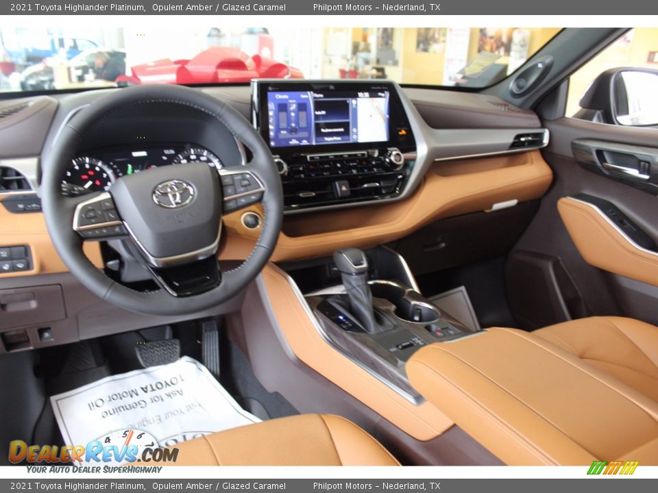 2021 Toyota Highlander Platinum Opulent Amber / Glazed Caramel Photo #18