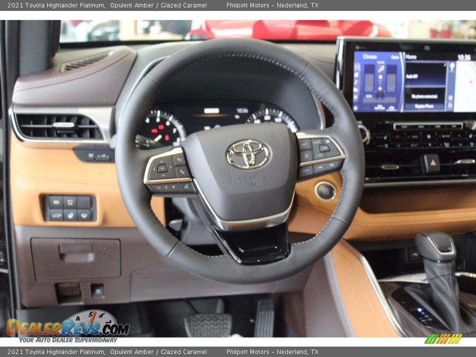 2021 Toyota Highlander Platinum Opulent Amber / Glazed Caramel Photo #19