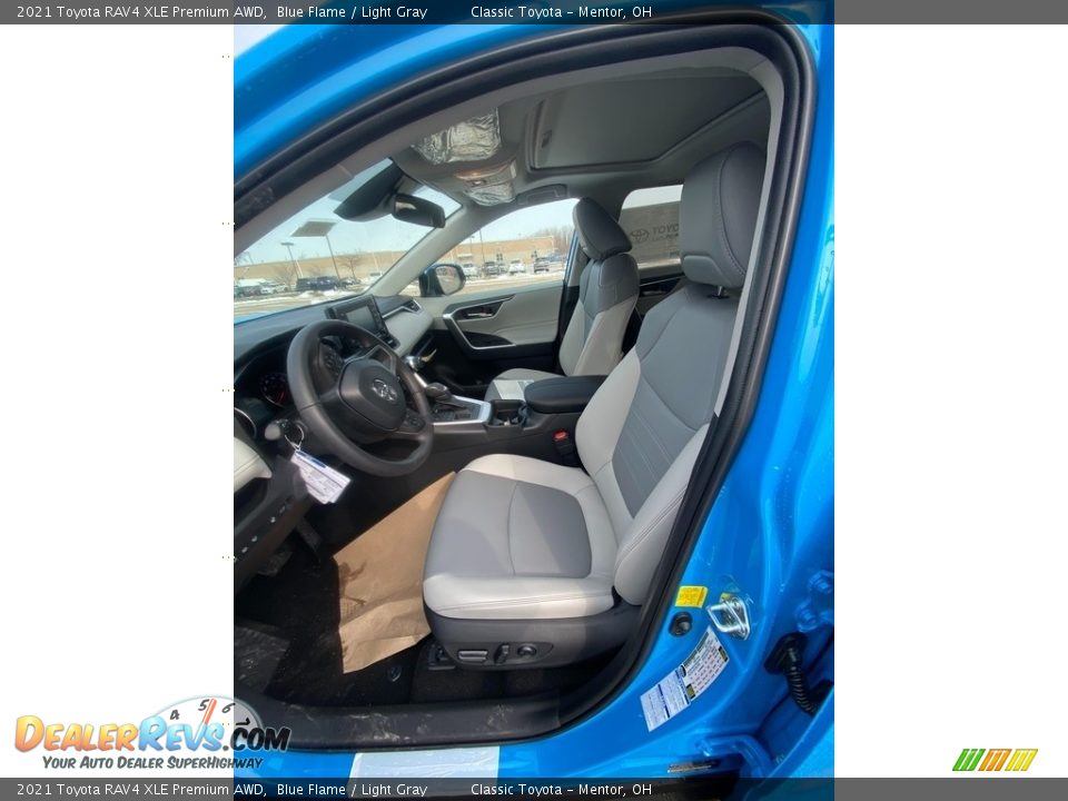2021 Toyota RAV4 XLE Premium AWD Blue Flame / Light Gray Photo #2