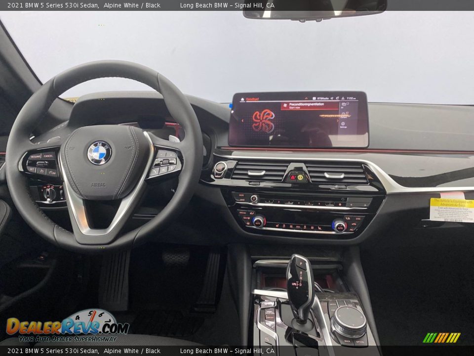 2021 BMW 5 Series 530i Sedan Alpine White / Black Photo #18