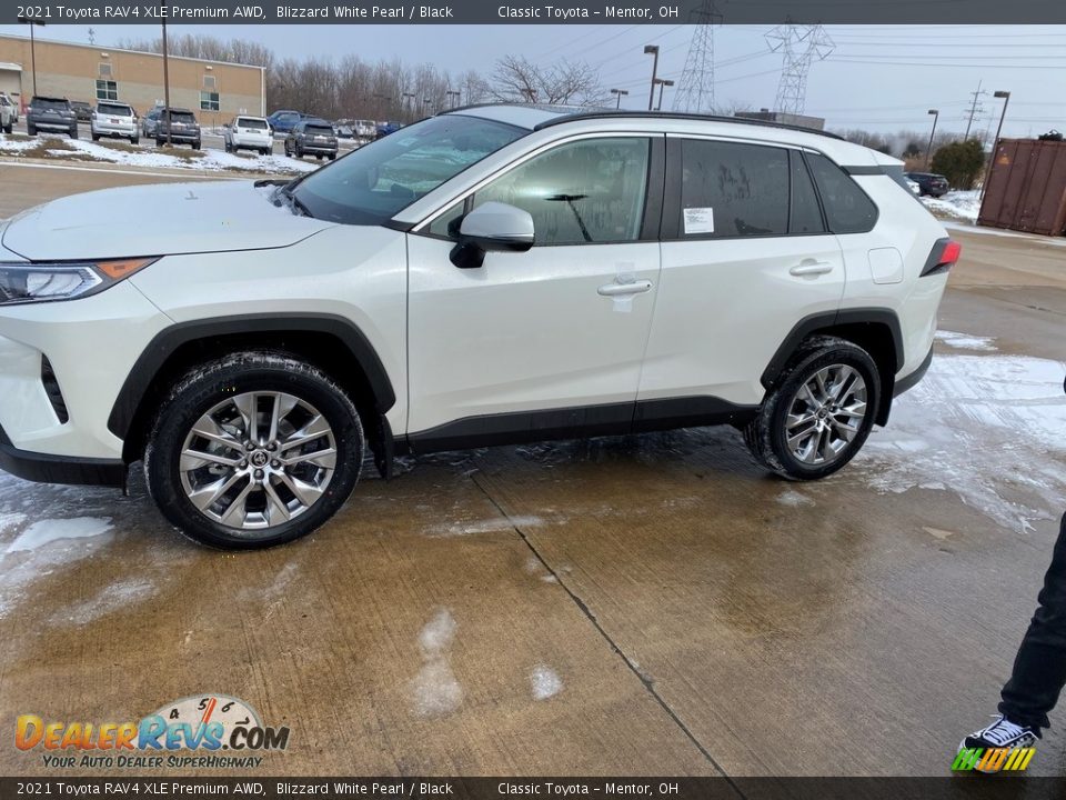 2021 Toyota RAV4 XLE Premium AWD Blizzard White Pearl / Black Photo #1