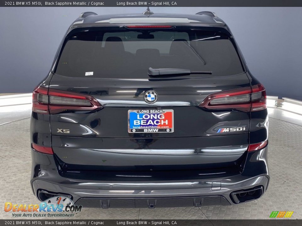 2021 BMW X5 M50i Black Sapphire Metallic / Cognac Photo #9