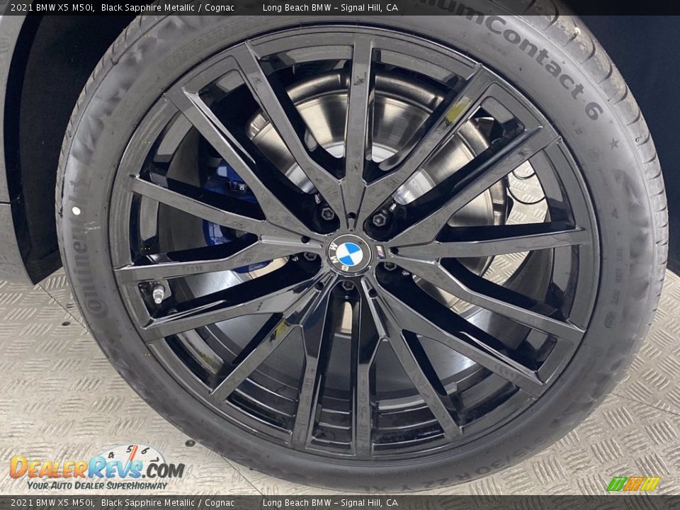 2021 BMW X5 M50i Black Sapphire Metallic / Cognac Photo #10
