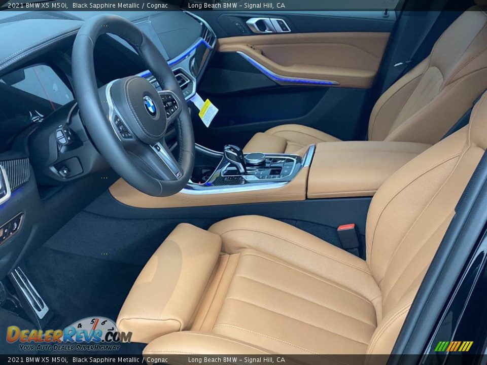 Cognac Interior - 2021 BMW X5 M50i Photo #12