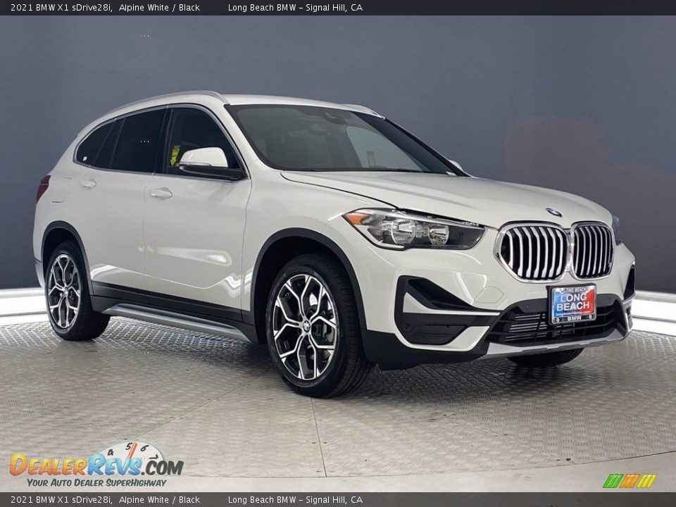 2021 BMW X1 sDrive28i Alpine White / Black Photo #1