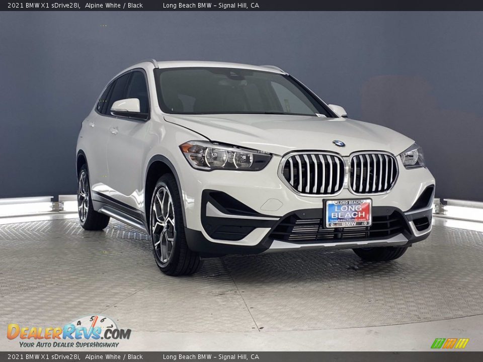 2021 BMW X1 sDrive28i Alpine White / Black Photo #2