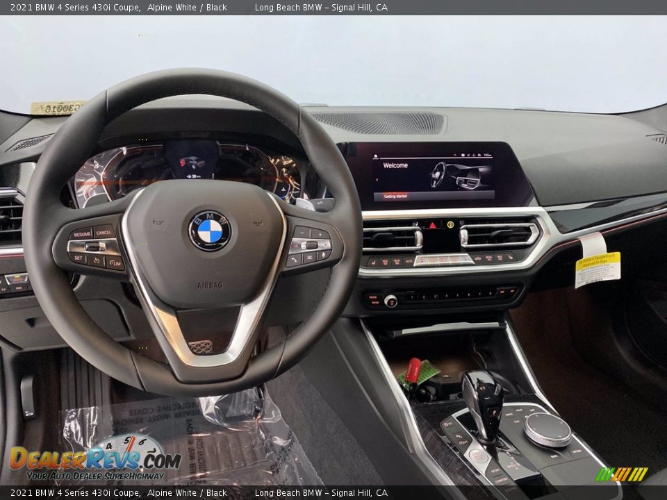 2021 BMW 4 Series 430i Coupe Alpine White / Black Photo #2