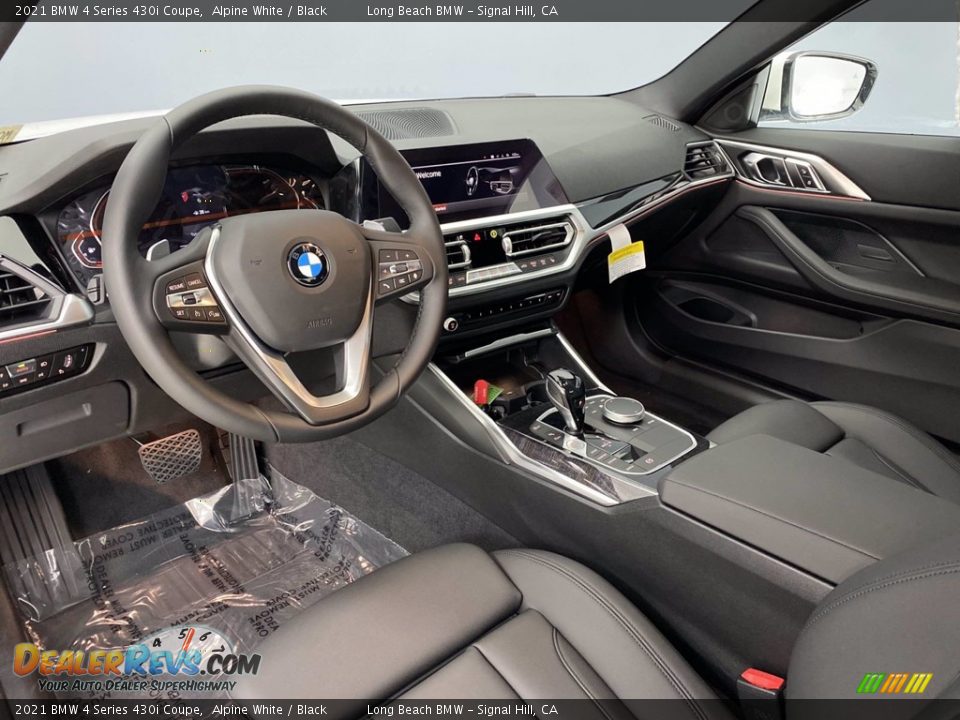 Black Interior - 2021 BMW 4 Series 430i Coupe Photo #3
