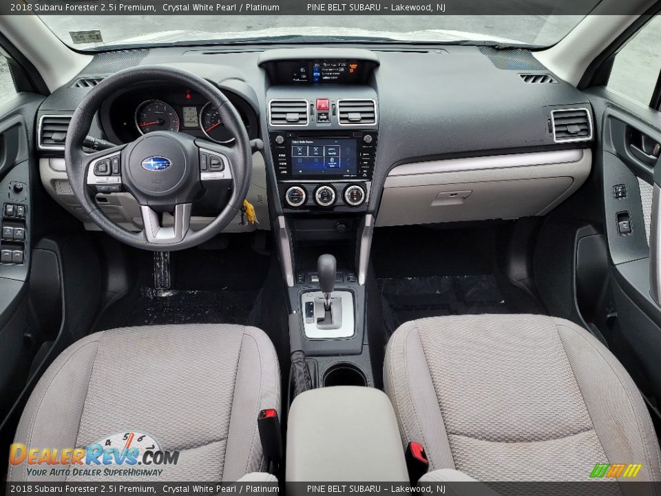 2018 Subaru Forester 2.5i Premium Crystal White Pearl / Platinum Photo #6