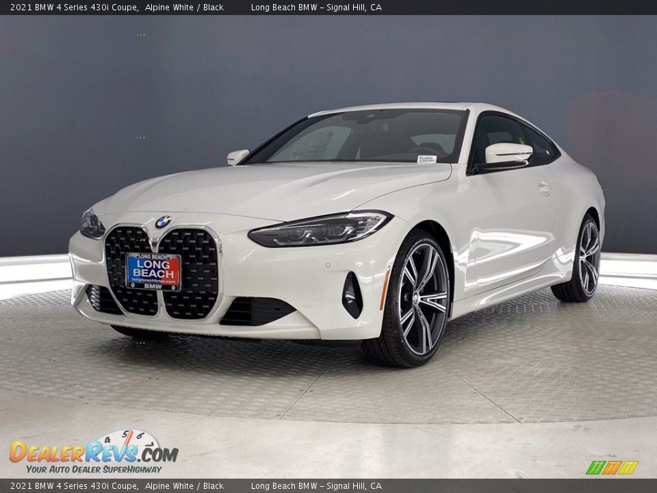 2021 BMW 4 Series 430i Coupe Alpine White / Black Photo #6