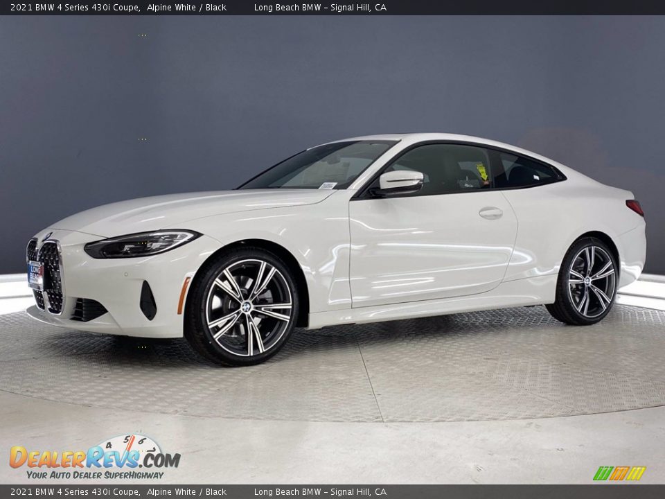 2021 BMW 4 Series 430i Coupe Alpine White / Black Photo #7