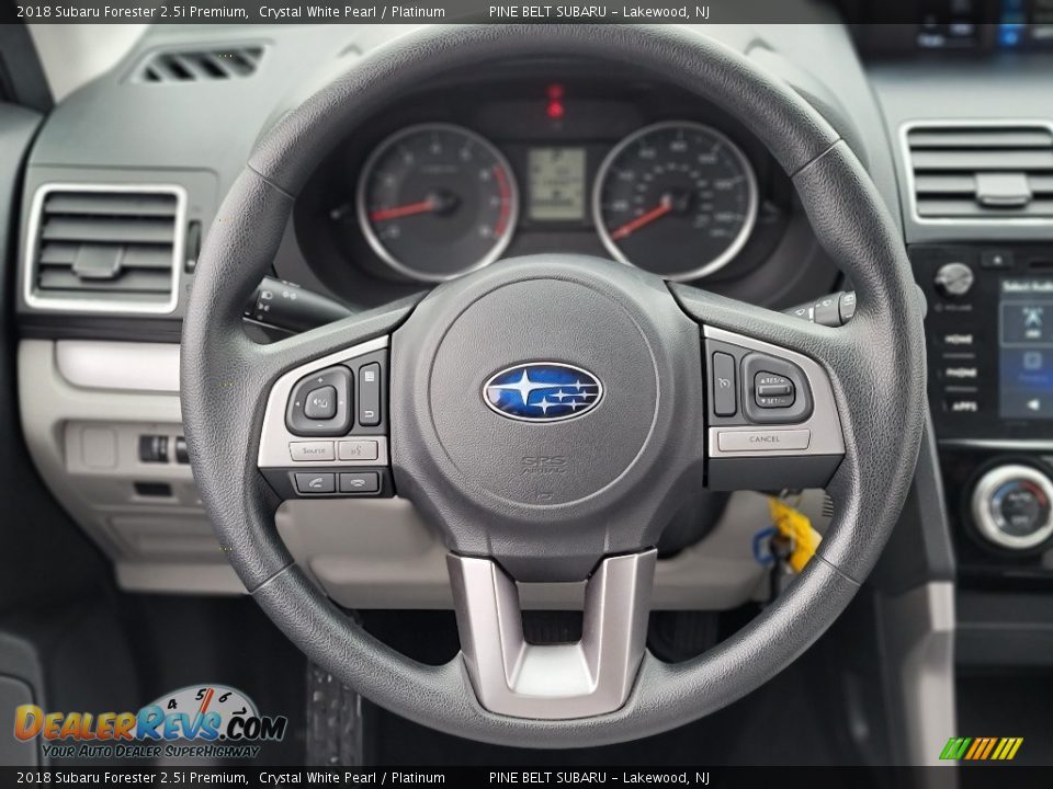 2018 Subaru Forester 2.5i Premium Crystal White Pearl / Platinum Photo #10