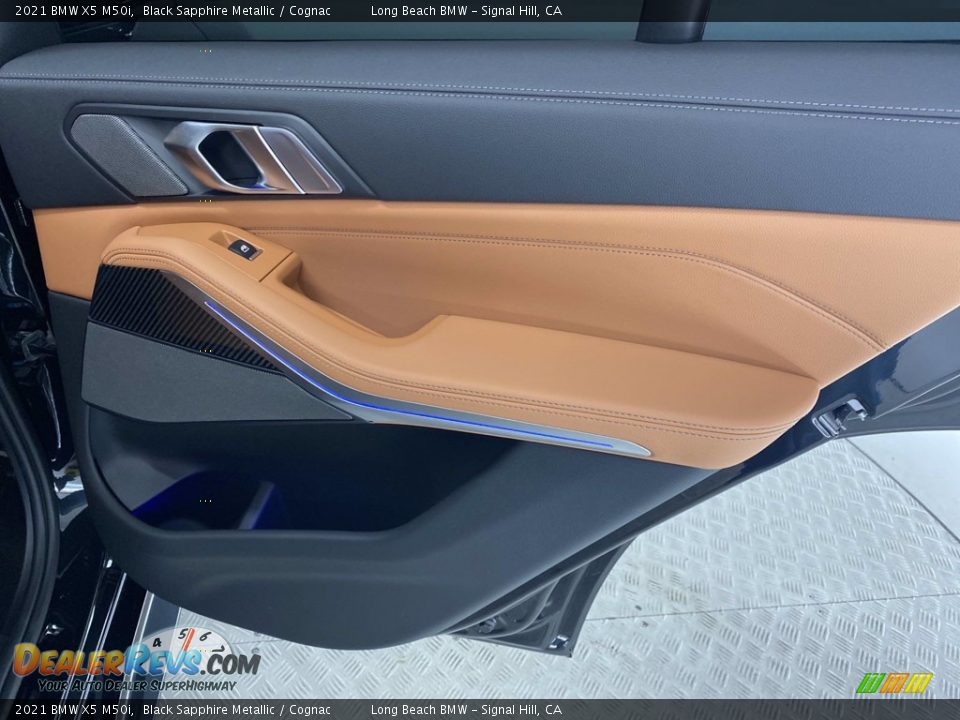 2021 BMW X5 M50i Black Sapphire Metallic / Cognac Photo #21