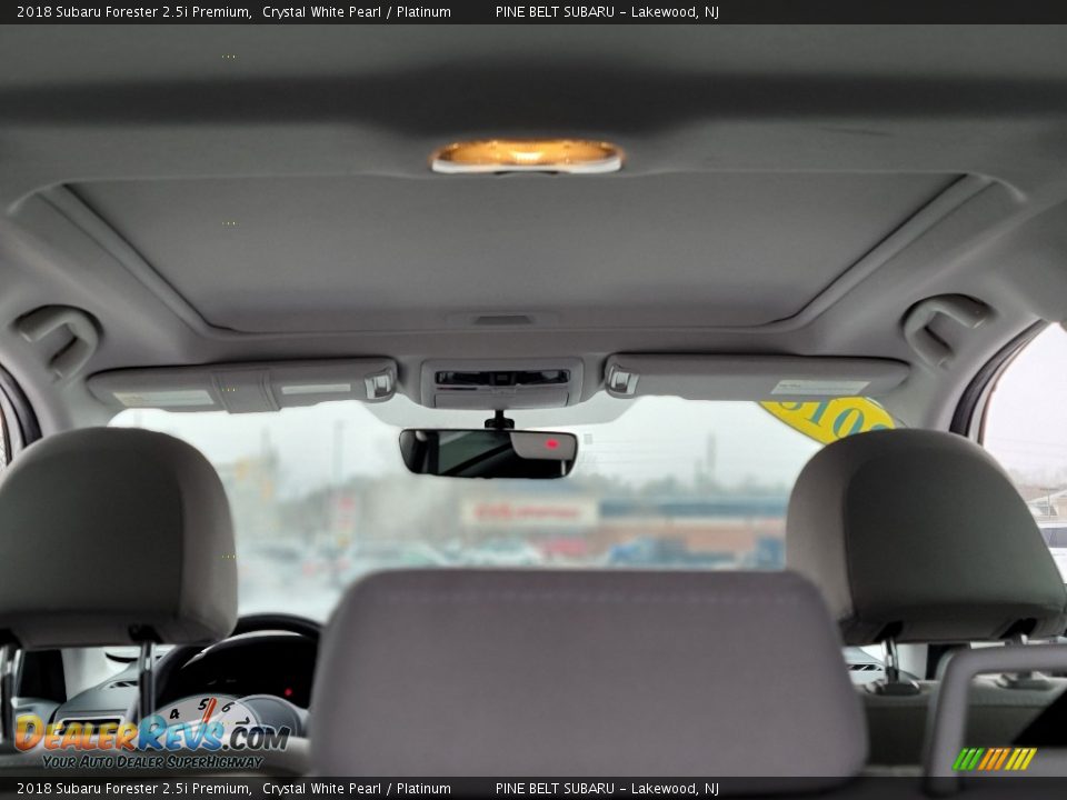 2018 Subaru Forester 2.5i Premium Crystal White Pearl / Platinum Photo #13