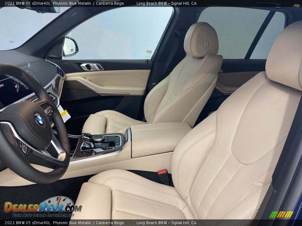 2021 BMW X5 sDrive40i Phytonic Blue Metallic / Canberra Beige Photo #3