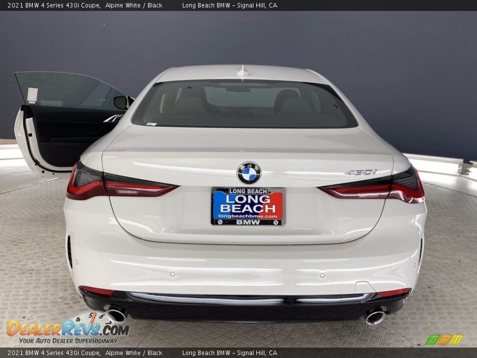 2021 BMW 4 Series 430i Coupe Alpine White / Black Photo #13