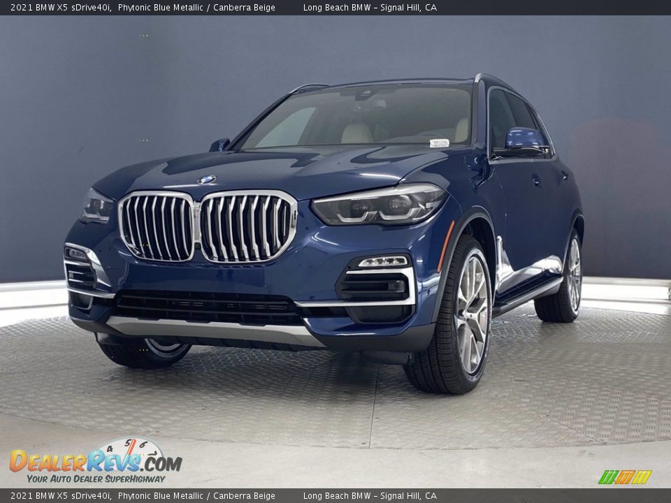 2021 BMW X5 sDrive40i Phytonic Blue Metallic / Canberra Beige Photo #5