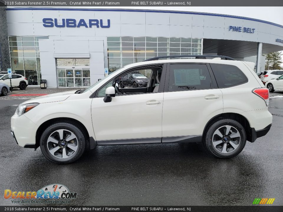 2018 Subaru Forester 2.5i Premium Crystal White Pearl / Platinum Photo #18
