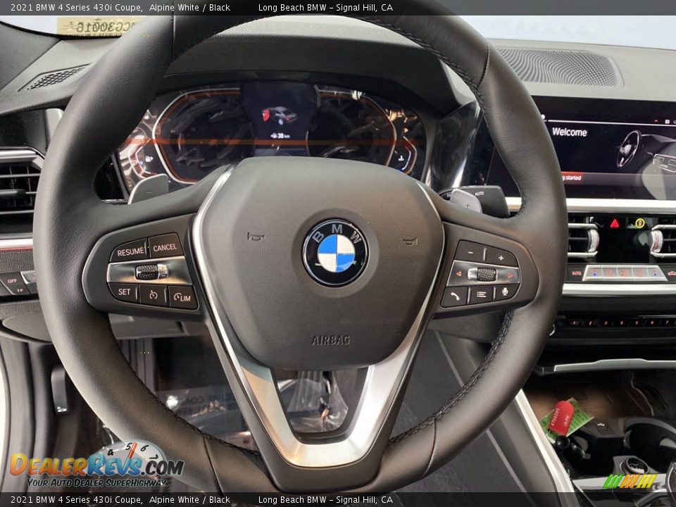 2021 BMW 4 Series 430i Coupe Alpine White / Black Photo #16