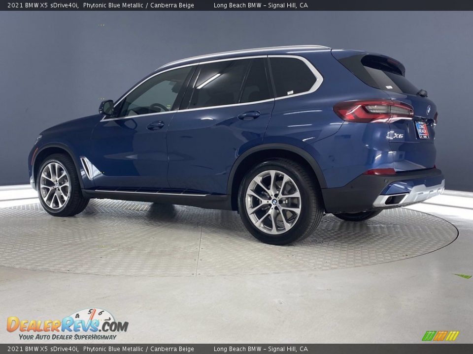 2021 BMW X5 sDrive40i Phytonic Blue Metallic / Canberra Beige Photo #9