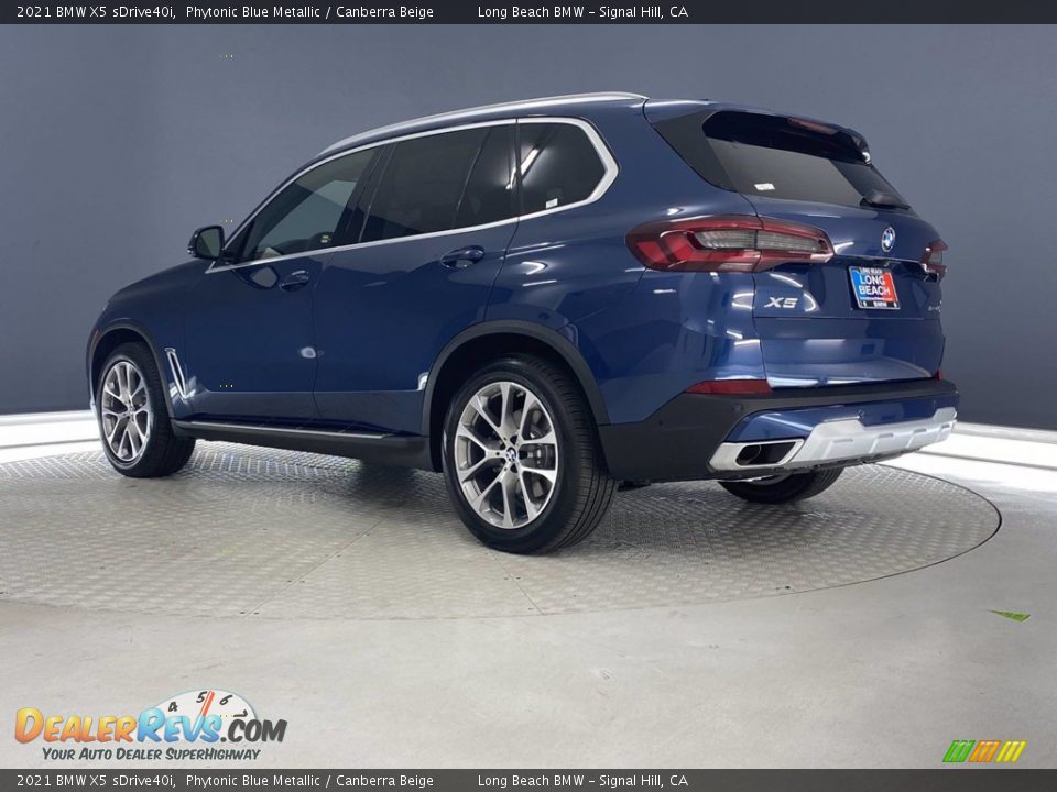 2021 BMW X5 sDrive40i Phytonic Blue Metallic / Canberra Beige Photo #10