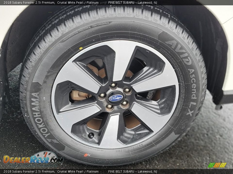 2018 Subaru Forester 2.5i Premium Crystal White Pearl / Platinum Photo #23