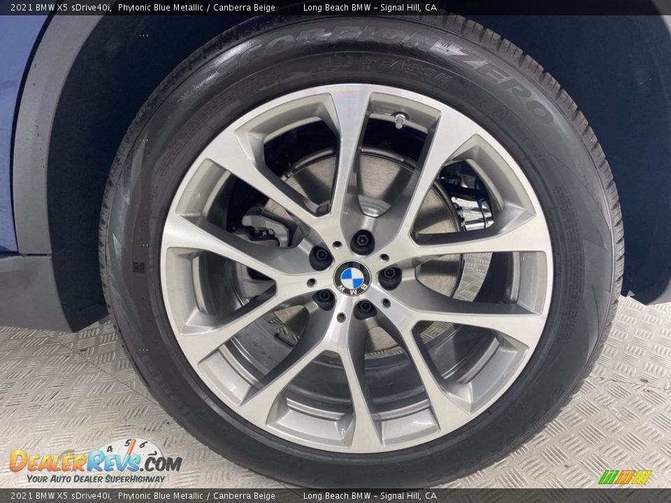 2021 BMW X5 sDrive40i Phytonic Blue Metallic / Canberra Beige Photo #12