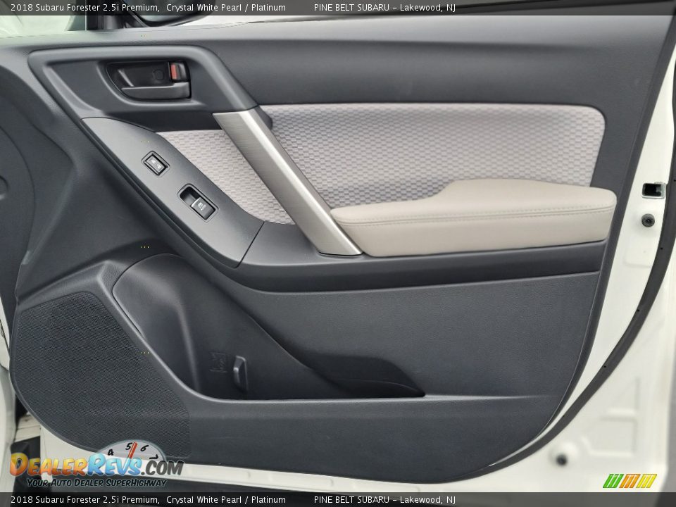2018 Subaru Forester 2.5i Premium Crystal White Pearl / Platinum Photo #24