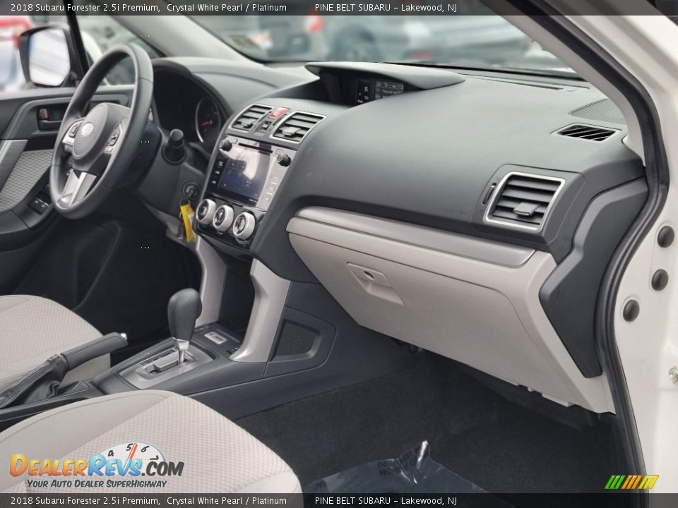 2018 Subaru Forester 2.5i Premium Crystal White Pearl / Platinum Photo #25