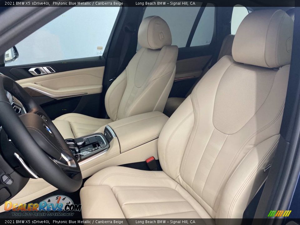 2021 BMW X5 sDrive40i Phytonic Blue Metallic / Canberra Beige Photo #15