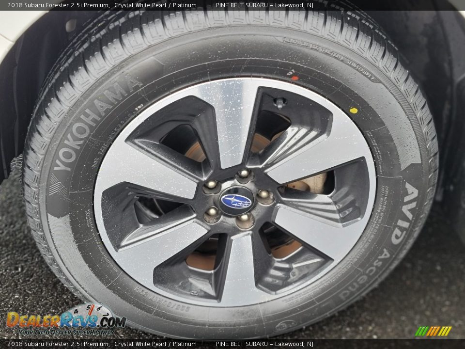 2018 Subaru Forester 2.5i Premium Crystal White Pearl / Platinum Photo #34