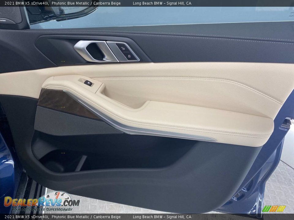 2021 BMW X5 sDrive40i Phytonic Blue Metallic / Canberra Beige Photo #27