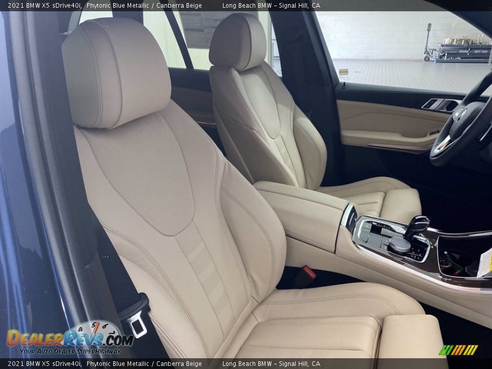 2021 BMW X5 sDrive40i Phytonic Blue Metallic / Canberra Beige Photo #28