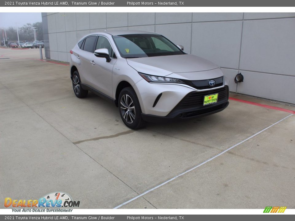 2021 Toyota Venza Hybrid LE AWD Titanium Glow / Boulder Photo #2