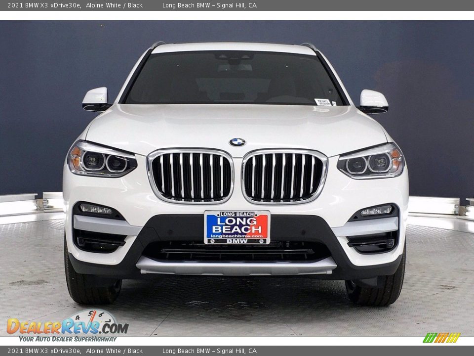 2021 BMW X3 xDrive30e Alpine White / Black Photo #2