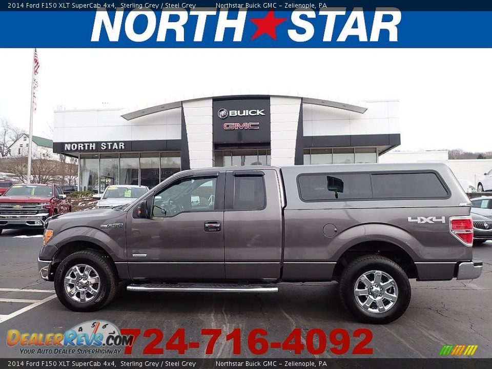 2014 Ford F150 XLT SuperCab 4x4 Sterling Grey / Steel Grey Photo #1