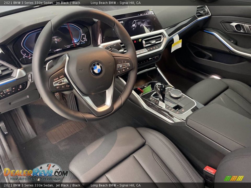 2021 BMW 3 Series 330e Sedan Jet Black / Black Photo #4