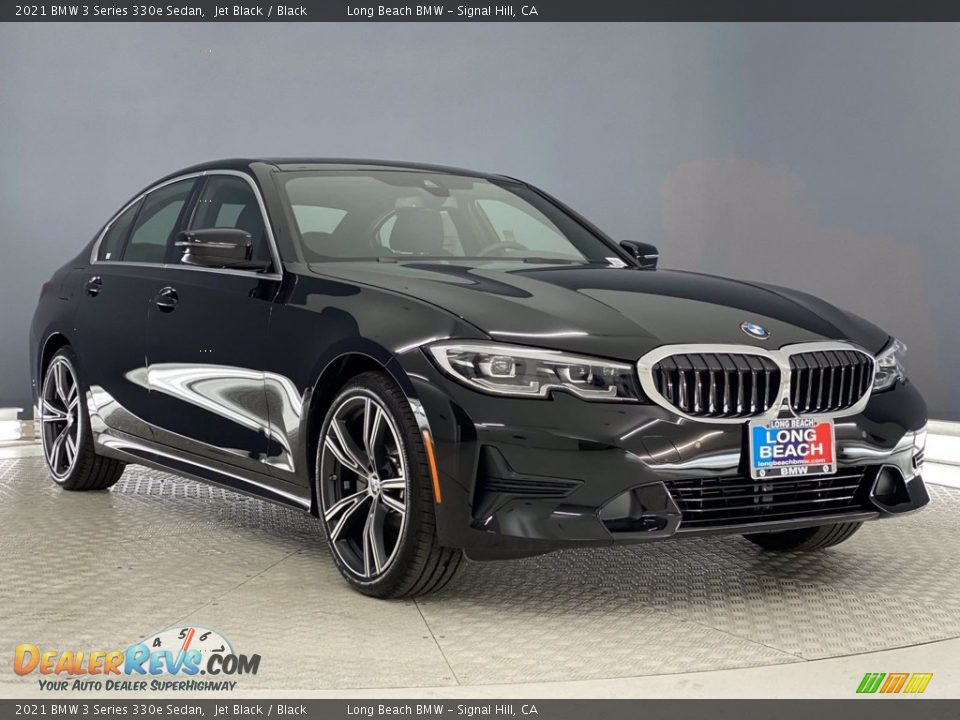 2021 BMW 3 Series 330e Sedan Jet Black / Black Photo #5