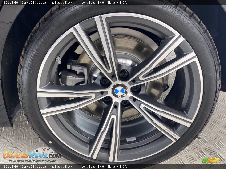 2021 BMW 3 Series 330e Sedan Jet Black / Black Photo #13