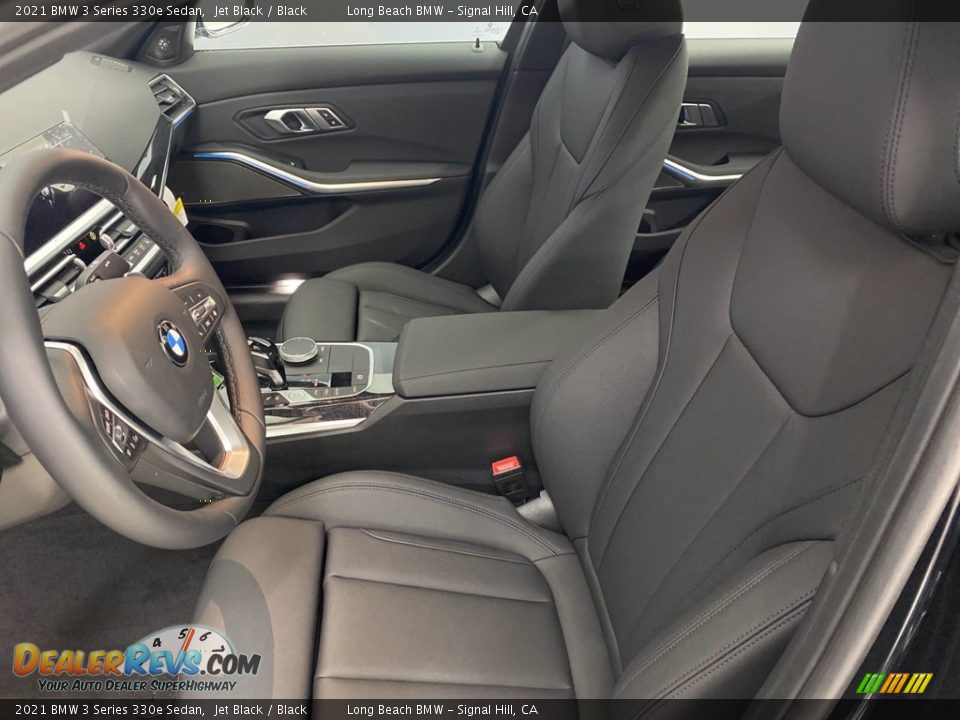 2021 BMW 3 Series 330e Sedan Jet Black / Black Photo #16